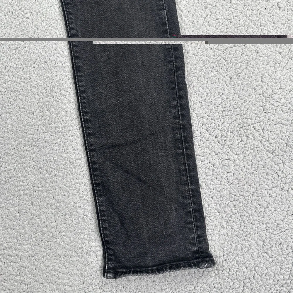 Levi's 511 Premium Big E Jeans Men 34x36 Black Dark Wash Slim Fit Taper Stretch